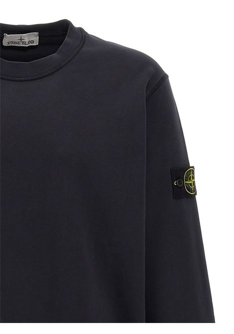 crew nek sweatshirt man black STONE ISLAND | K2S15 6100060 S0051V0029